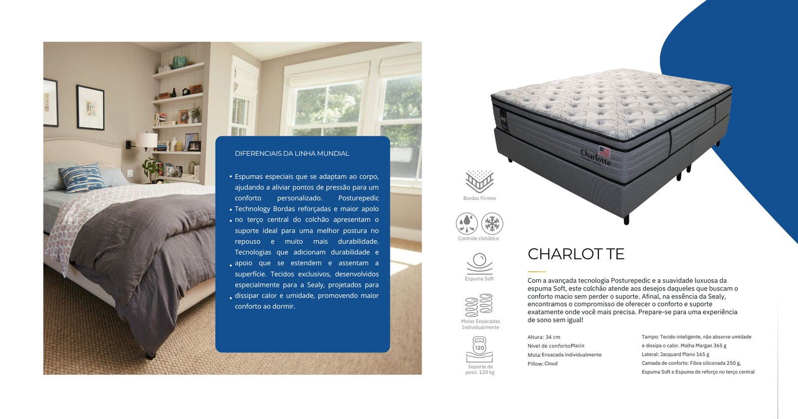 Colchão Sealy Conform Essentials