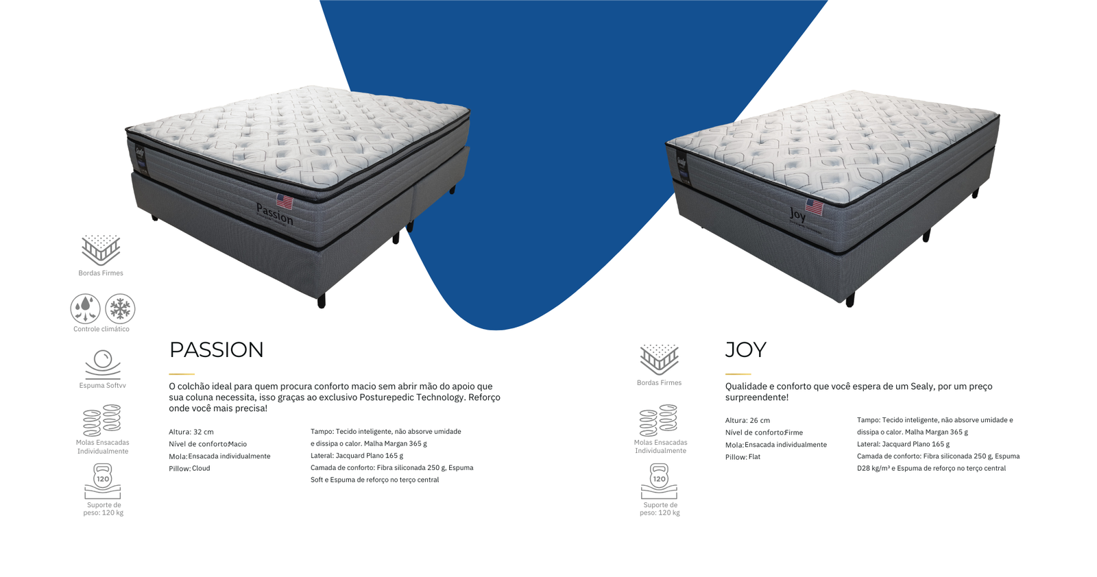 Colchão Sealy Natural Híbrida