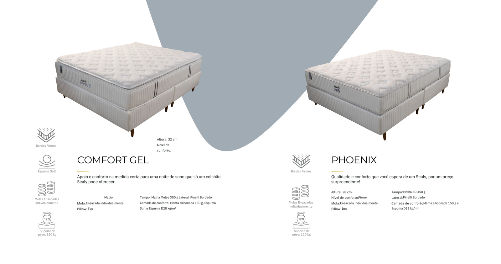 Colchão Sealy Natural Híbrida